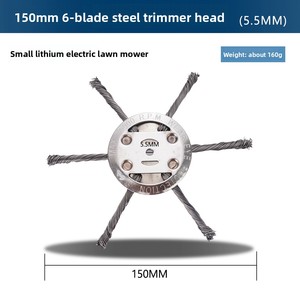 Tondeuse à gazon électrique au lithium de qualité industrielle, petite, avec tête de coupe, brosse à fil d'acier, débroussailleuse, bac de ramassage, moteur 2 temps - Product Image 1