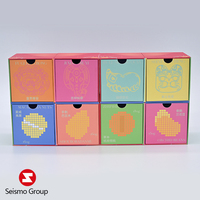 Jouet de bonbons magnétique personnalisé noël vitesse magique Puzzle Cube forme de papier boîte de rangement cadeau emballage idées conception