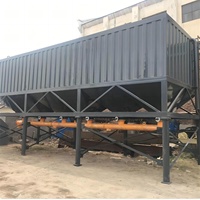 Silo mobile de stockage de ciment pour ciment de 70 tonnes, horizontal à deux étages