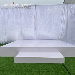 Scène de mariage portable en acrylique blanche de 1,22 x 1,22 m, à montage rapide, pour salle de banquet, location - Product Image 5