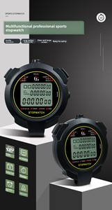 <span class=keywords><strong>Chronomètre</strong></span> numérique professionnel multi-canaux étanche pour la natation, la course à pied, l'athlétisme, l'entraînement et le fitness - Product Image 4