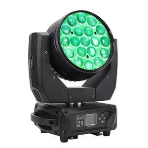 Foco Móvil LED Aura con Zoom y Efecto Wash, 19 Piezas * 15w, Tipo Ojo de Abeja, el Más Vendido en China en <span class=keywords><strong>2022</strong></span>, para Escenarios, Discotecas y Fiestas - Product Image 1