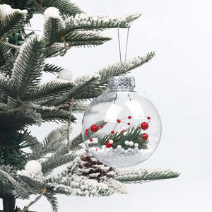 9 Pezzi Palline di Natale Infrangibili Decorazioni per Albero Ornamenti in PET Trasparente Riempibili Morbide Sfere di Plastica Appese - Product Image 6