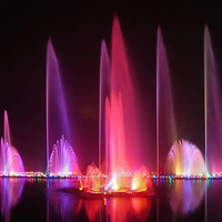 Fuente de Niebla Programable de Alta Potencia con Efecto Dinámico de Rociado de Niebla y Luz para la Vista Nocturna de Plazas Urbanas