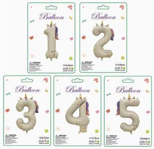 Ballons Chiffres Licorne Arc-en-ciel, Ballons Licorne Féerique pour Décoration d'<span class=keywords><strong>Anniversaire</strong></span> <span class=keywords><strong>1</strong></span>ère, 2ème, 3ème, 4ème, 5ème <span class=keywords><strong>Anniversaire</strong></span> - Product Image 6