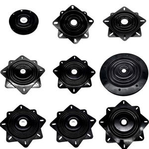 Placa giratoria de hierro de 600mm resistente personalizada, herrajes de sofá de 360 grados y 2,0mm para diseño moderno de muebles de sala de estar al aire libre - Product Image 3