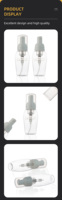 Bouteille en PET de 50 ml et 80 ml de forme unique avec pompe moussante pour l'emballage de savon liquide et de shampoing