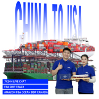 Perabotan Barang Rumah Tangga Kargo Palet DDP DDU Pengirim Barang China ke Kanada LCL FCL Pengiriman Laut Door Amazon FBA 3PL Gudang