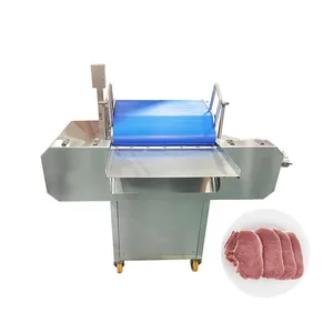 Cortadora de carne de ternera de pechuga de pollo comercial automática cortadora/cortadora