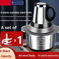 Hachoir à viande électrique multifonctionnel pour robot culinaire Mélangeur Hachoir à viande Ail Masher Chili Crusher RV Outdoor Household