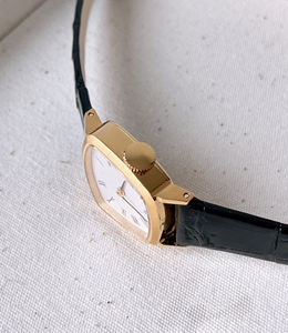 Montre à quartz haut de gamme 2025 la plus luxueuse, motif crocodile noir, en cuir résistant aux rayures, pour barbecue en plein air - Product Image 3