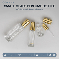 Flacon de parfum miniature personnalisé de 5 ml, flacon de parfum de luxe, flacon de parfum carré de 10 ml avec boîte