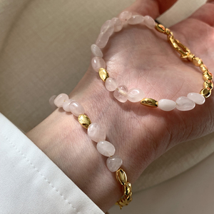 Bracciale di Lusso in Ottone Placcato Oro 18K con Cristalli Colorati e Perline Multicolore in <span class=keywords><strong>Ossidiana</strong></span>, <span class=keywords><strong>Gioielli</strong></span> da Donna all'Ingrosso - Product Image 6