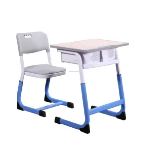 舒适的教育学生课桌椅研究桌椅套装学校大学教室，高度可调