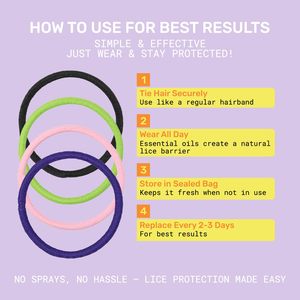 CHANSON 20 Bandes Répulsives Anti-Poux Naturelles aux Huiles Essentielles Végétales Sans DEET - Product Image 4