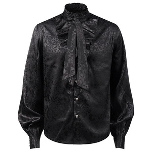 Camisa Medieval Vintage Estilo Steampunk para Cosplay, Blusa de Príncipe para Teatro, Top con Mangas Abullonadas para Disfraz Renacentista Masculino - Product Image 4