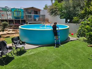 <span class=keywords><strong>Piscine</strong></span> gonflable Dia 3M 5M, portable, durable, en PVC, avec <span class=keywords><strong>escalier</strong></span>, pour plusieurs personnes, pour s'amuser - Product Image 2