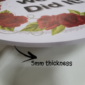 Double Sided UV Printing 5mm PVC Foam Board Photo Booth <strong>Props</strong> for <strong>Parties</strong> - Product Image 5