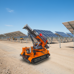 Perforadora Solar Montada sobre Orugas de Alta Calidad con Bomba de Motor de 75KW, Exportada a Múltiples Países para Plantas de Energía Fotovoltaica - Product Image 1