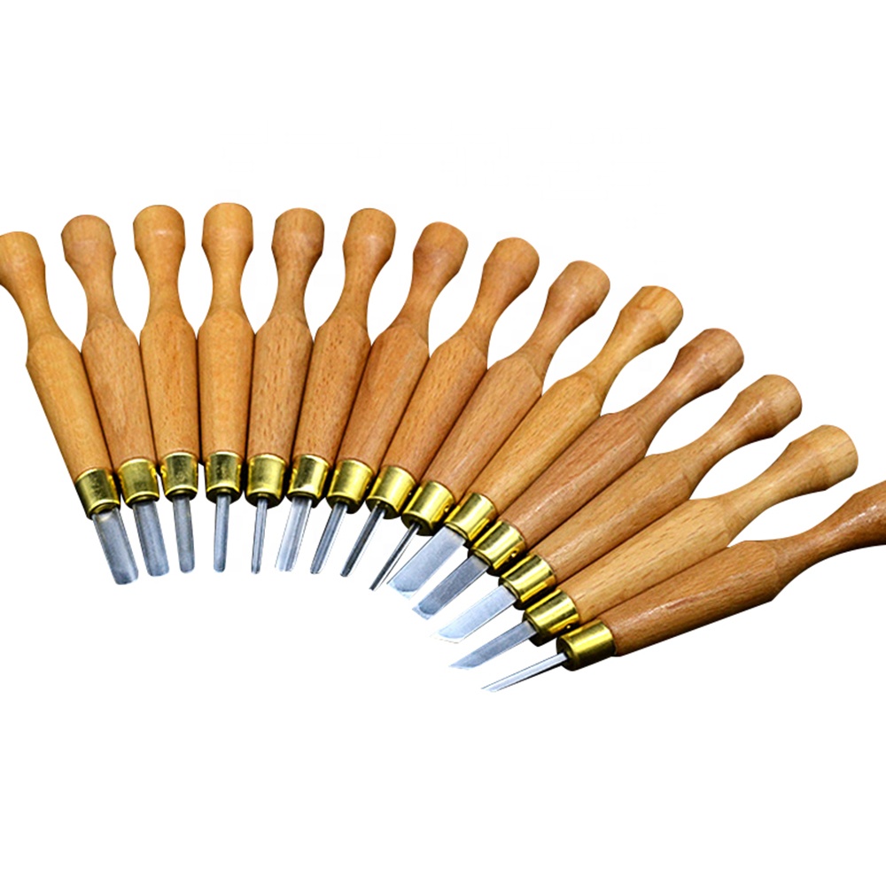 8 stuks Houtsnijwerk Gereedschap Set, houtsnijwerk Gereedschap Kit Handmade Crafting Beitel Hand Houtbewerking Carving Tools for Carving DIY Art Craft