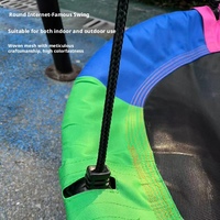 Support de balançoire rond portable QIJUN en alliage écologique pour intérieur et extérieur, idéal pour le camping, la maison, le jardin et la cour.