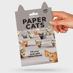 Novedad: Gatos de Papel DIY para Plegar, Animales de Papel Origami, 50 Unidades - Product Image 4