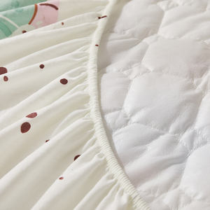 ग्रेड मातृ शिशु वाटरप्रूफ बेड कवर 3-टुकड़ा आसान-साफ गद्दे सुरक्षात्मक फिट शीट सेट - Product Image 4
