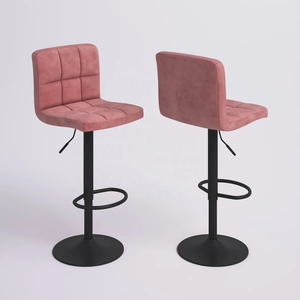 Tabourets <span class=keywords><strong>de</strong></span> bar Chaises <span class=keywords><strong>de</strong></span> bar <span class=keywords><strong>Tabouret</strong></span> pivotant réglable en hauteur avec dossier Tabourets <span class=keywords><strong>de</strong></span> <span class=keywords><strong>comptoir</strong></span> <span class=keywords><strong>de</strong></span> <span class=keywords><strong>cuisine</strong></span> en cuir velours/PU Ensemble <span class=keywords><strong>de</strong></span> chaises <span class=keywords><strong>de</strong></span> salle à manger - Product Image 1