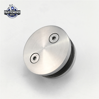 Pince à support rond en verre en acier inoxydable, de 10mm, 1 pièce