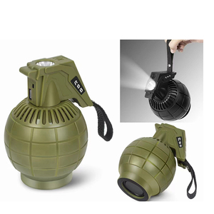 R88 LỰU ĐẠN Thiết kế mini không dây di động BT Loa gây sốc âm thanh USB TF FM tay-miễn phí Đèn pin Stereo Bass Torch Máy tính - Product Image 1