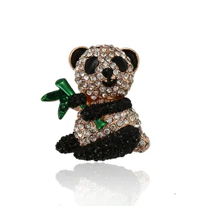Broches-505 xuping joyería elegante Antiguo Real de lujo animales panda forma de serie broches de moda venta limitada de la UE