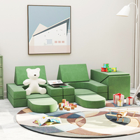 Canapé modulaire pour enfants en bas âge, design château, rembourrage en mousse PU, moderne, pour chambre à coucher, salon, hôtel