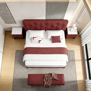 <span class=keywords><strong>Letto</strong></span> <span class=keywords><strong>singolo</strong></span> King Size in legno di quercia moderno personalizzabile con un <span class=keywords><strong>comodo</strong></span> Design multifunzionale in pelle per l'applicazione della camera da <span class=keywords><strong>letto</strong></span> - Product Image 3