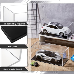 Stylish Eco-Friendly for Clear Acrylic <b>Display</b> <b>Case</b> with Black Base for Diecast Vehicles Great Gift for Car Collectors - Product Image 2