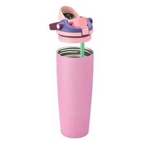 New Arrival 30oz Portable Bounce Vacuum Water <b>Bottle</b> With Handle Insulated With Double-drinking Lid - Product Image 4