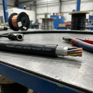<span class=keywords><strong>Cable</strong></span> de Control Blindado PrimePro KVVB22 450/750V Multiconductor Cu con Doble Armadura de Cinta de Acero STA, Cubierta de PVC, <span class=keywords><strong>Cable</strong></span> de Señal para Entierro Directo - Product Image 2