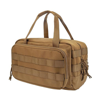 Bolsa de Lona Encerada Multiusos, Resistente al Agua, Correa Ajustable, Completamente Forrada, Doble Cremallera, Resistente, Verde Oliva, Plegable