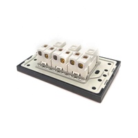 Type de luxe en aluminium brossé grain de bois 3 gangs 2way 1way interrupteur d'éclairage pour hôtel