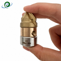 Buse de nettoyage haute pression en laiton, forme tête de perceuse, 1/4 pouce, 2200 PSI, 3 GPM, base en acier inoxydable pour la découpe de conduites de liquide de refroidissement