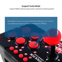 Joystick clásico 4 en 1 Elite con cable, botón turbo, motor de vibración, para juegos de lucha, mesa basculante, juegos de arcade, Smart TV, PC, material ABS