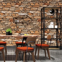 Décoration d'Intérieur d'Été Papier Peint en Brique 3D