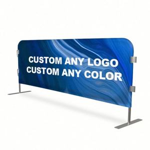 Custom Barrier Fencing Cover Outdoor Mesh Fabric Barricade Branded Printing <b>Banners</b> Temporary Advertising - Product Image 5