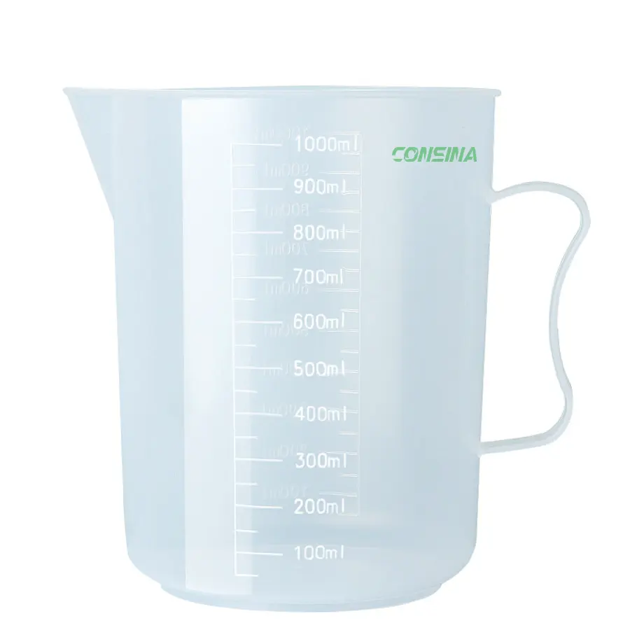 Translucent Plastic Measuring Cylinder 1000ml Graduated Measuring Cylinder For Lab Supplies