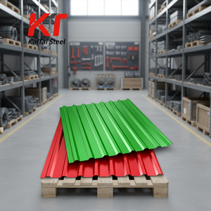 उच्च गुणवत्ता वाली पीपीजी प्रीपेंटेड गैल्वेनाइज्ड स्टील छत शीट sgcc s250gd s350gd रंग लेपित कॉर्रुनालीदार वेल्डिंग झुकने - Product Image 1