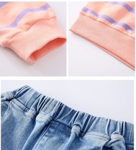 <span class=keywords><strong>Abbigliamento</strong></span> di marca per bambini e donne set tuta per bambine con pantaloni di Jeans di Shanghai - Product Image 5