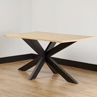 Piétements de Table Métal Modernes Industriels Rectangulaires pour Restaurant, Pieds en X, Structures en Acier et Fer pour Tables Basses et Tables à Manger