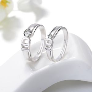 Hotsale 925 Sterling Silver <b>Couple</b> <b>Rings</b> - Product Image 3