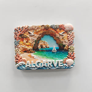 Imán de Resina 3D con Diseño Personalizado al por Mayor, Recuerdos Turísticos de Puerto de Tenérife, Algarve, Portugal, Imán de Nevera de Epoxi - Product Image 3