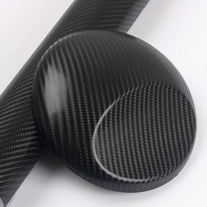 Envoltura de vinilo de fibra de carbono con burbujas sin aire, película decorativa Interior, pegatina para coche - Product Image 4