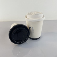 Gobelet en papier double paroi jetable personnalisé de haute qualité, forme unique pour café à emporter avec logo personnalisé pour usage artisanal